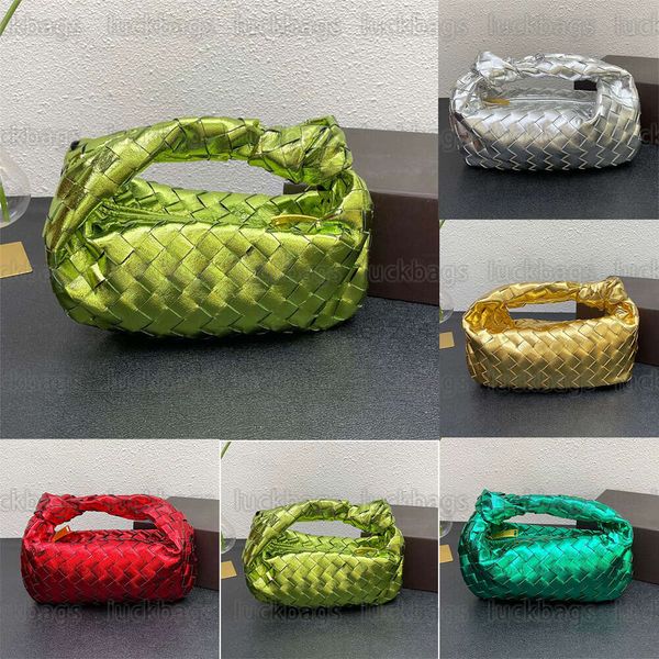 bottegaly venettaly Mini Jodie intrecciato bolso con asa superior bolsos de noche bolso de lujo de diseñador Pulsera de cuero desmontable y correa de cadena Cremallera de un solo compartimento