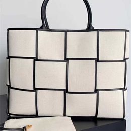 bottegass tas Arco Tote grote canvas draagtas Counter Quality schouder crossbody tassen