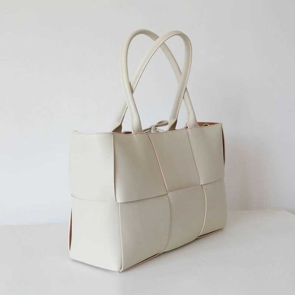 Bottegass Bag Hong Kong Sac fourre-tout pour femme, grande capacité, pour salle de classe, sac d'ordinateur, sac fourre-tout, sac de fichiers, sac tissé en cuir véritable