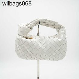 Bottegvenetass Designer Bag Baodie Jodie Home Woven Mini White Cowhide Handheld Dames Lederen schouder Crossbody Bags Logo