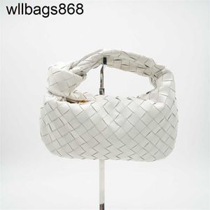 Sac de créateur de bottegvenetass baodie jodie maison tissée mini hierge blanche manuel de poêle femme épaule en cuir