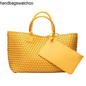 Bottegvenets Handsbags Cabat Tote Sac Grand 2024 Nouveau sac à main pour femmes Fashion Fashion sans doublure Capacité d'épaule ouverte tissée FRJ