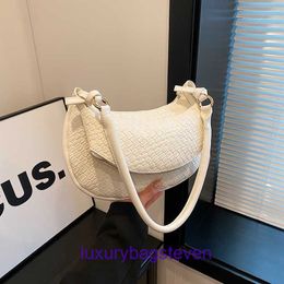 Bottgss Ventss Designer tissé Gemelli sacs à bandoulière pour femmes Femmes 2023 Hiver Nouveau sac à carreaux sous les bras Texture Tissé Crescent Casual avec un vrai logo