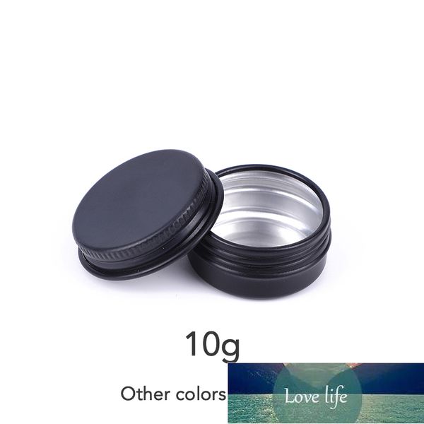 Botella 10g Frasco de aluminio 0.4oz Lápiz labial Crema Envase Vacío Cosmético Muestra Almacenamiento Pequeño 5pcs Rosa Verde Negro Plata Blanco