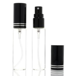 Bouteille 20 / 50pcs 5 ml / 10 ml de parfum de verre transparent bouteille vide vide vide vide rechargeable en verre mince échantillon