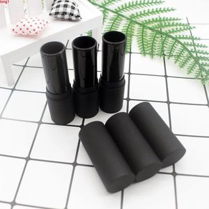 Bouteille 20pcs Black Matte Plastic Lipstick TUBE VIDE TUBE 12,1 mm Calibre Cosmetic Lèce Emballage Emballage Contrôle Qté