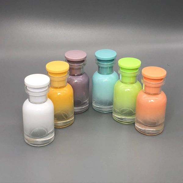 Bouteille 5 pièces 30 ml bouteilles de parfum en verre fantaisie vide pulvérisateur de voyage atomiseur cosmétique bonbons colorés rechargeables récipient d'échantillon cosmétique