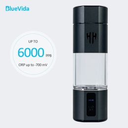 fles bluevida waterstof rijke watergunator fles duPont spepem dubbele kamer water lonizer h2 inademen apparaat + adapter max 6000ppbb