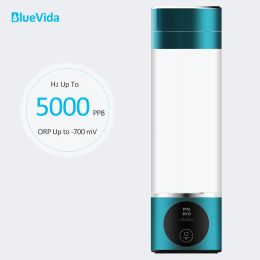 Bottle bluevida nieuwste generatie waterstofwatergenerator fles DuPont SPE+PEM Nano Tech 3 maakt gebruik van splite -ontwerp met H2 -inhale apparaat