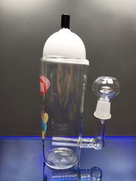 Fles Glazen Beker Bong Heady Glass Dab Rigs Water Recycler Bongs voor het roken van pijpen zeusart shop