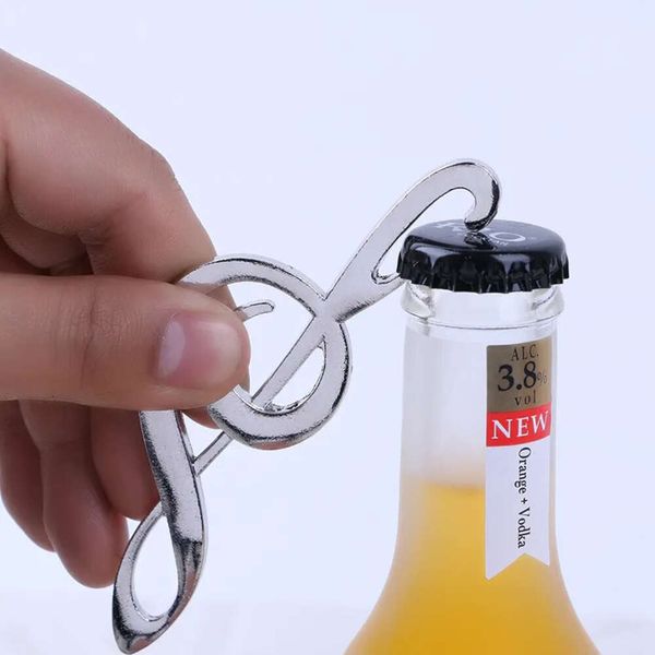 Nota de botella música acero acero inoxidable abridor creativo sier sier sier favores de boda de boda herramienta de cocina de fiesta de regalo bolso oppero Th1170