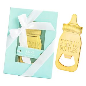Flessenopener Baby Shower Return cadeaus voor Guest Rose Gold Wedding FABOR PARTY Souvenirs XBJK2211