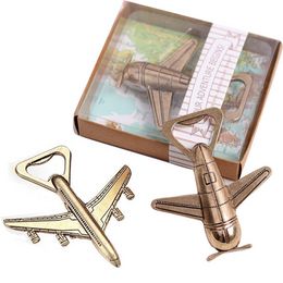 Ouvre-bouteille Keychain Antique Air Plane Bier Kar Openders Retro Airplane Metal Couchs Crew Mariage Favors Party Cadeaux