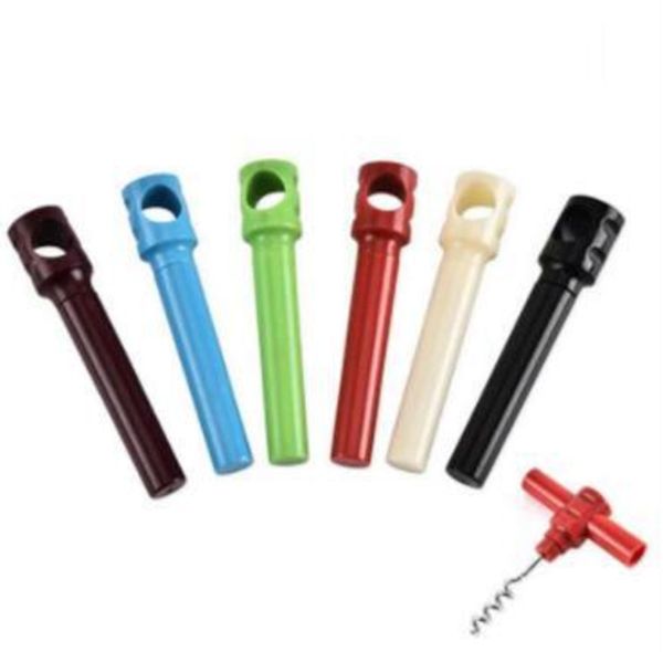 Apribottiglie Semplice Pratico Cacciavite in plastica per vino rosso Casa Multifunzione Cavatappi Accessori per apribottiglie spedizione marittima DAP381