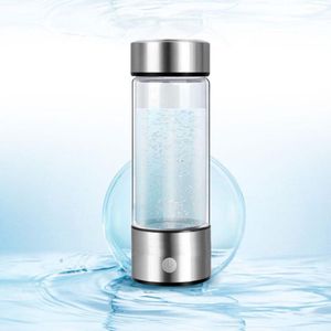 bouteille portable USB Titanium Qualium Hydrogenrich Water Cup Ionizer Maker Hydrogen Water Generator Antioxydants Orp Hydrogène Bouteille