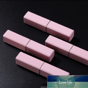 Fles vierkante lippenstift buis lege lip balsem 11.1mm goud rood roze alumnium cosmetische verpakking stick containers 10pcs / lot