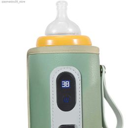 Esterilizadores de calentadores de botellas# Bebé Mantenga la temperatura de ajuste de la mayoría de las botellas USB Leche Leche Caloror Diario Uso de compras Picnic Q240416