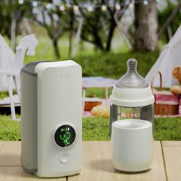 Flessenwarmers Sterilisatoren# Digitale oplaadbare babywarmer Opladen via USB voor picknicken Camping 230728