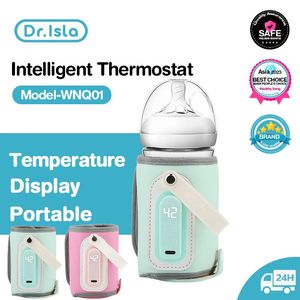 Bottle Warmers Sterilizers# Dr.isla Portable Baby Bottle Warmer Feeding Bottle Heat Keeper Travel Warmer Cover USB Heater Outdoor Bottle Warmer 231130