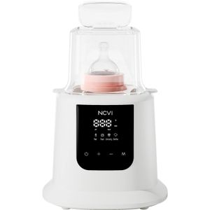 Flessenwarmers Sterilisatoren# NCVI Babyflessenwarmer Melk Snelle verwarming Ontdooien Voedselverwarmer en stoomsterilisator met LCD-display Timer 231201