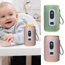 Flessenwarmers Sterilisatoren # USB Opladen Melkflessenwarmer Tas Isolatie Verwarmingshoes Voor Warm Water Baby Draagbaar Baby Outdoor Reisaccessoires 231012