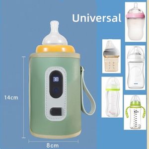 Flessenwarmers Sterilisatoren # USB Melk Waterverwarmer Wandelwagen Geïsoleerde tas Babyvoeding Flessenverwarmer Veilig Kinderbenodigdheden voor baby Outdoor Reisaccessoires 230714