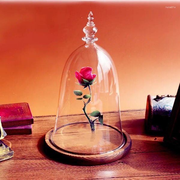 Vase à dôme en verre de petite taille, bouteilles 10 à 15cm, décoration de la maison, couverture peu transparente, cadeau pour ami, accessoire de mariage