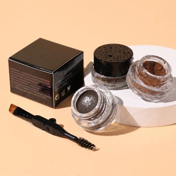 Bouteilles 10 pièces Mélanges de sourcils marron noir personnalisés.