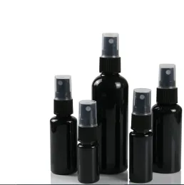 Botellas 100 x 10ml 20ml 30ml PortAbletravel plástico negro Botella vacía Perfume Bottle Bottle Cosmetic Paquete recipiente 50 ml 60ml100ml