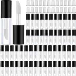 Bouteilles 100pcs 1.2 ml noire mini baume à lèvres vide bouteilles de voyage de voyage à lèvres bricolage pour femmes et tubes à rouge à lèvres pour femmes et filles