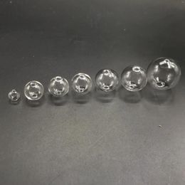 Bouteilles 100 pièces 16mm un trou boule de verre Globe perles orbe bouteille creuse flacon pots bijoux à breloques pendentif faisant des accessoires résultats