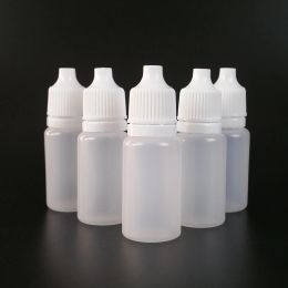 Botellas 100pcs 2ml 3ml 5ml 10ml 15ml 20ml 30ml 50ml /botellas de cuentagotas Material HDPE de plástico vacío APRespable 0.5 1 oz ojo Líquido gotero