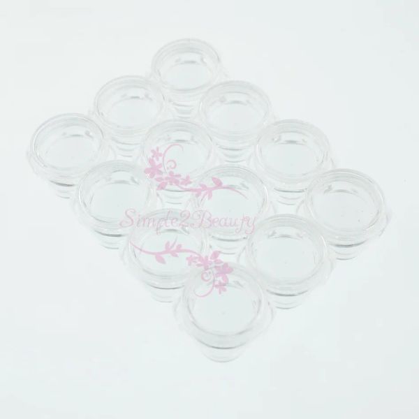 Bouteilles 100pcs / lot 1g Plastique Boîte de rangement vide Accessoires d'art de nail