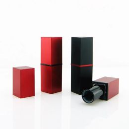 Botellas 10pcs 12.1 mm Tubo de lápiz labial Contenedor cosmético vacío Negro Rojo Diy Bálsula Lip Balm Container Lip Gloss Lip Stick Herramienta de maquillaje