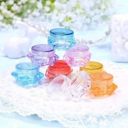 Flessen 10 stcs 3/5g cosmetische container make -up crème nail art lip voor opslagbevestiging om draagbare fles draagbare plastic potte plastic pot