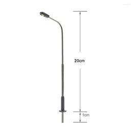 Flessen 10X Modelspoorlamp 10 stks/set Schaal 1:50 Accessoires DC/AC 3V Kit Lichtpaal Straat Set Enkele Kop Duurzaam