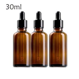 Bouteilles 14/28 pièces 1OZ huile essentielle verre aromathérapie liquide marron goutte vide compte-gouttes bouteille Massage Pipette bouteilles rechargeables