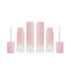 Bouteilles 18pcs / emballage 4 ml 4G tube de brillant rose vide en plastique rechargeable bouteilles à lèvres liquide Récipient à lèvres à lèvres portable