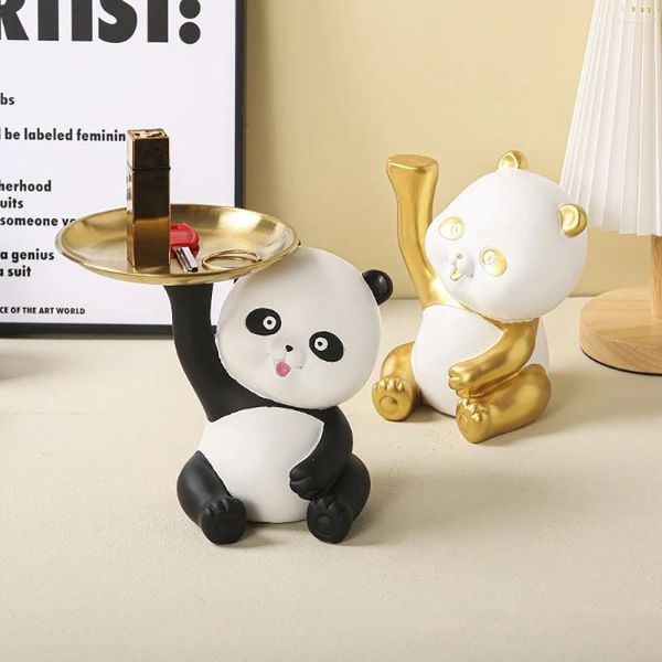 Bouteilles 1pc panda mignonne décoration de résine aléatoire style