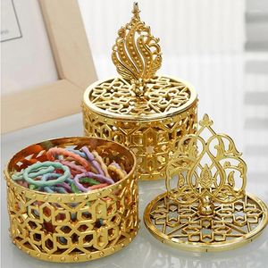 Flessen 1Pc Souvenir Geschenkdoos Goud Galvaniseren Kleine Doos Thuis Tafel Decor Draagbare Bruiloft Trinket Snoep Container Suiker