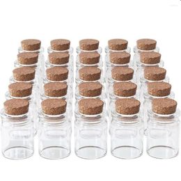 Flessen 200 stuks 5 ml 22 30 mm mini -glas met hout kurk stoppers diy ambachtelijke baby shower gunsten potten