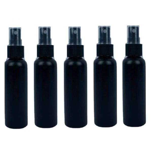 Botellas 20 piezas 30 ml 50 ml 100 ml Venta al por mayor Plástico Negro Atomizador Spray de agua Botellas recargables Viajes Cosméticos portátiles Contenedores vacíos