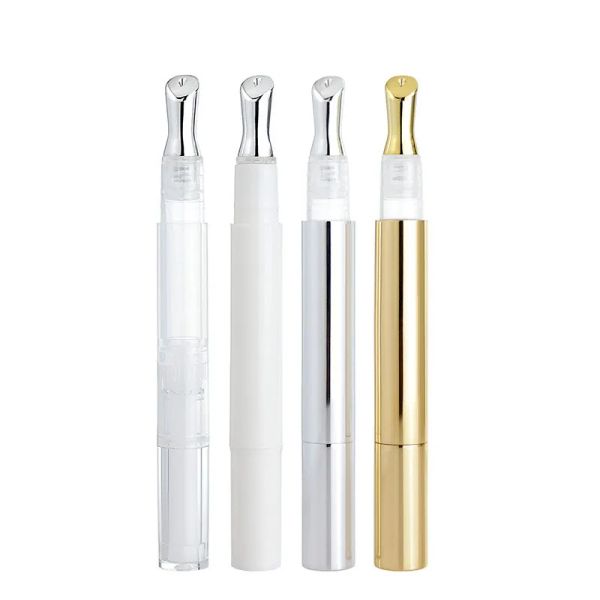 Botellas 20 UNIDS 3 ml Aluminio Oro Plata Crema para Ojos Tubos Masajeadores Suero Vacío Esencia Aceite Bálsamo Labial Gel para el Cabello Maquillaje Botellas de Embalaje