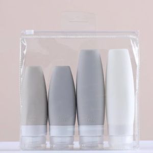 Bouteilles 3 / 4pcs Travel Cosmetics Bouteilles Silice Gel Mini Contaiteur vide Contage de soins de la peau de la peau de poche