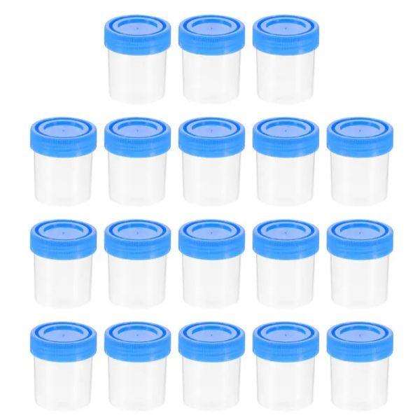 Bouteilles 30 pièces 40ML tasses d'échantillon d'expectoration tasse de Test de grossesse tasses de Test de PH récipients d'échantillon tasse de collecte d'urine tasse stérile (couleur aléatoire)