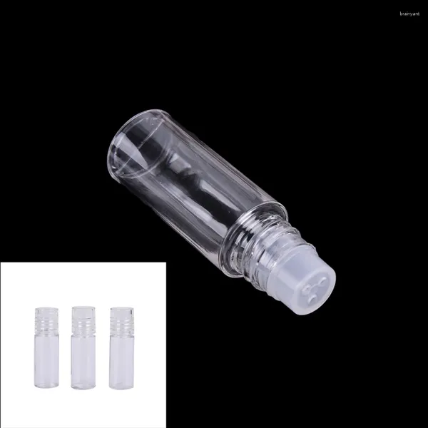 Botellas 3 ml de loción portátil botella plástico vacío tamicto cosmético jarras sueltas jarras de polvo tornillo de recipiente con tapa de tornillo