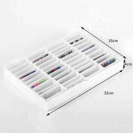 Flessen 44Grid Nail Art Display Dosit Doos Fake Nail Tips Container Storage Case Organizer