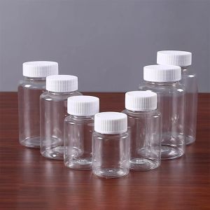 Bouteilles 50pcs 15 ml / 20 ml / 30 ml / 100 ml en plastique Pet Pet Clear Bottoir de joint vide