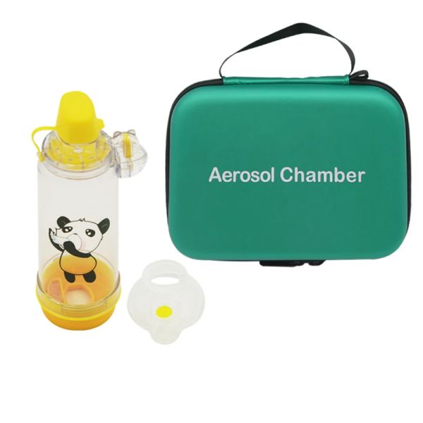 Botellas Cámara de aerosol Cámara de inhalador de aerosol de silicona Botella de nebulización Inhalador espaciador de asma de alta calidad para bebé niño adulto