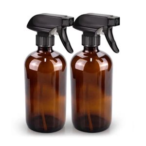 Flessen Amber Glass Spray Bottle Accessoires voor niet -toxische raamreinigers Aromatherapie gezicht Hydratatie Water Bloemen Haarverzorging